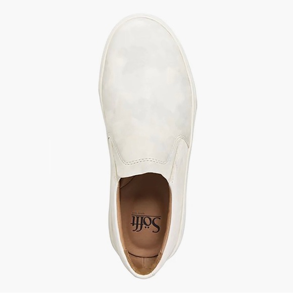 ⭐️Sofft⭐️Brand New Watney White Slip On Double Gore Sneakers Women's Sz 7 - Picture 5 of 8